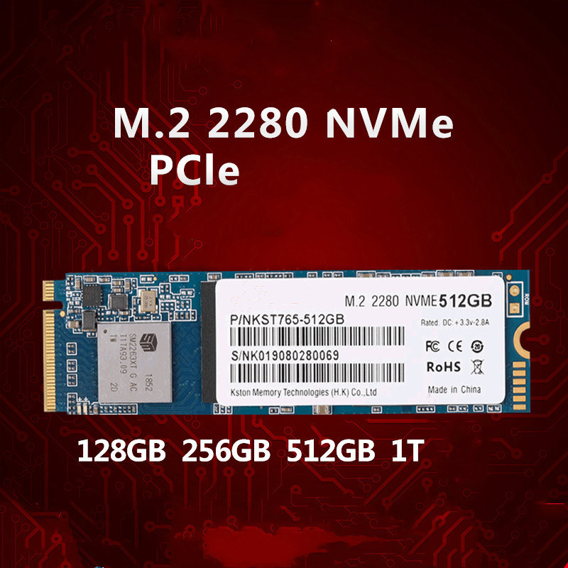 Kston M.2 SSD Nvme PCIe 128GB 256GB SSD 2280MM 512GB NVMe Key 1TB HDD 내장 드라이브, 데스크탑 노트북 Huanan 용